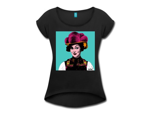 Schwarzwald T-Shirt:"Anna" Pop Art