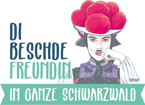 Bollengut_Beschde_Freundin_Laura_Moustache_tuerkis_Schwarzwaldmaedel